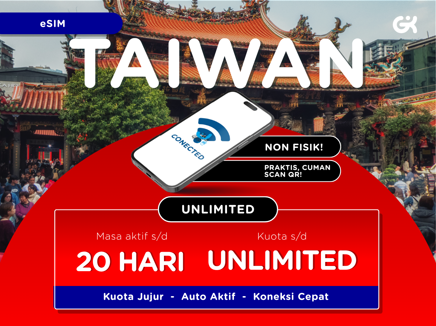 {Instant} eSIM Taiwan Unlimited | Travel Sim Taiwan