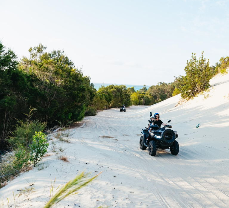 Moreton Island: Tangalooma Day Trip with ATV Quad Bike Tour