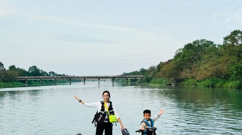1-hour kayaking at Dongshan River Water Park – Eco Green Boat hydrobiking experience