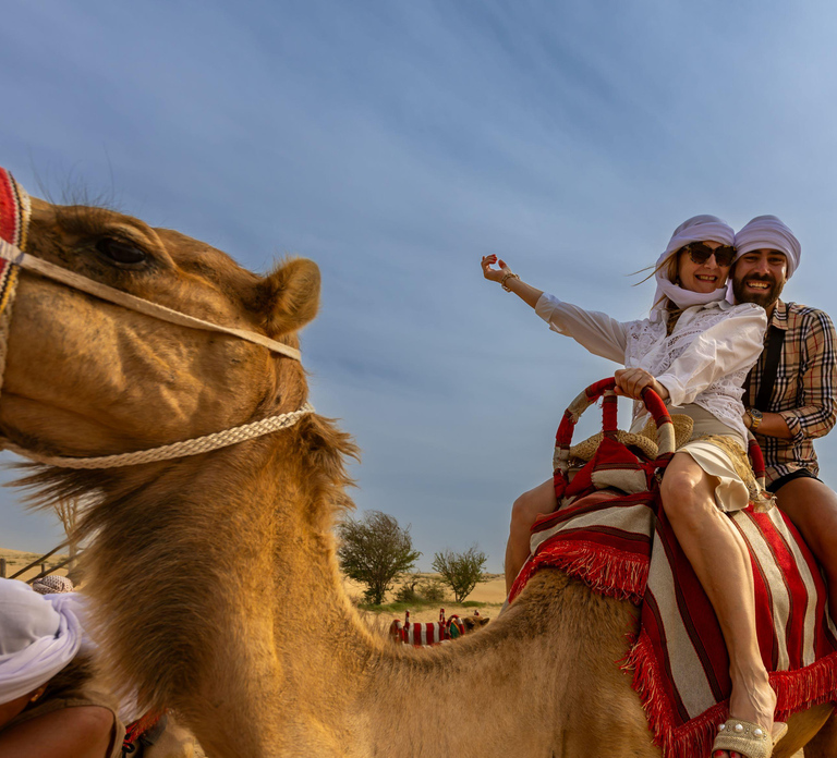 Dubai: Helicopter Ride, Desert Safari, Camels & Refreshments