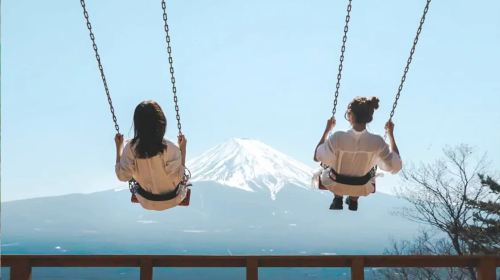 1-day tour with free cable car · Tokyo Fuji mountain Kawaguchiko panoramic cable car · viral Lawson · Oshino hakkai