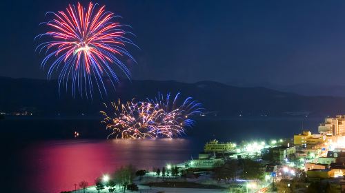 1-day tour to Lake Toya Fireworks Festival – Fukidashi park