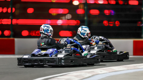 Immersive activity of driving your own kart at Yas Marina Abu Dhabi Circuit