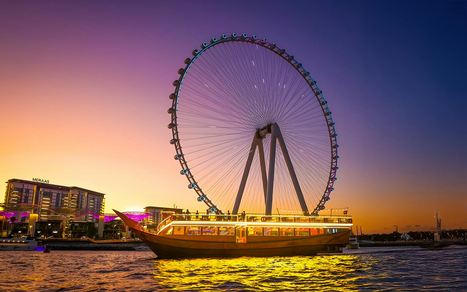 From Dubai Marina: 2-Hour Dhow Cruise with Dinner & Live Entertainment