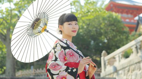 Japan Kyoto Kiyomizu Temple Travel Photography[Kiyomizu-dera Temple: Private photo shoot + rental kimono]