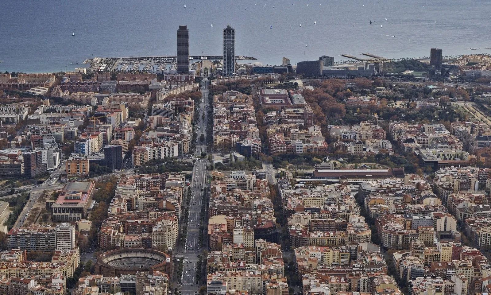 Private Helicopter Flight along the Barcelona Coastline