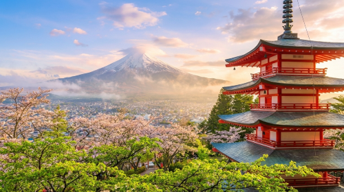 Mt Fuji Top 6 Spots Day Tour:Arakurayama Park,OshinoHakkai Day Tours
