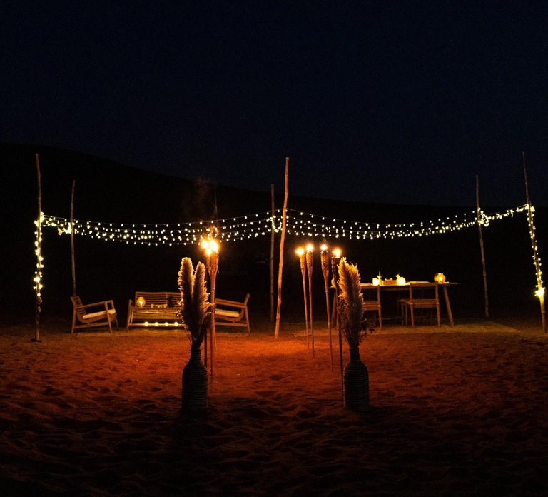From Dubai: Private Dinner in the Dunes in Mleiha