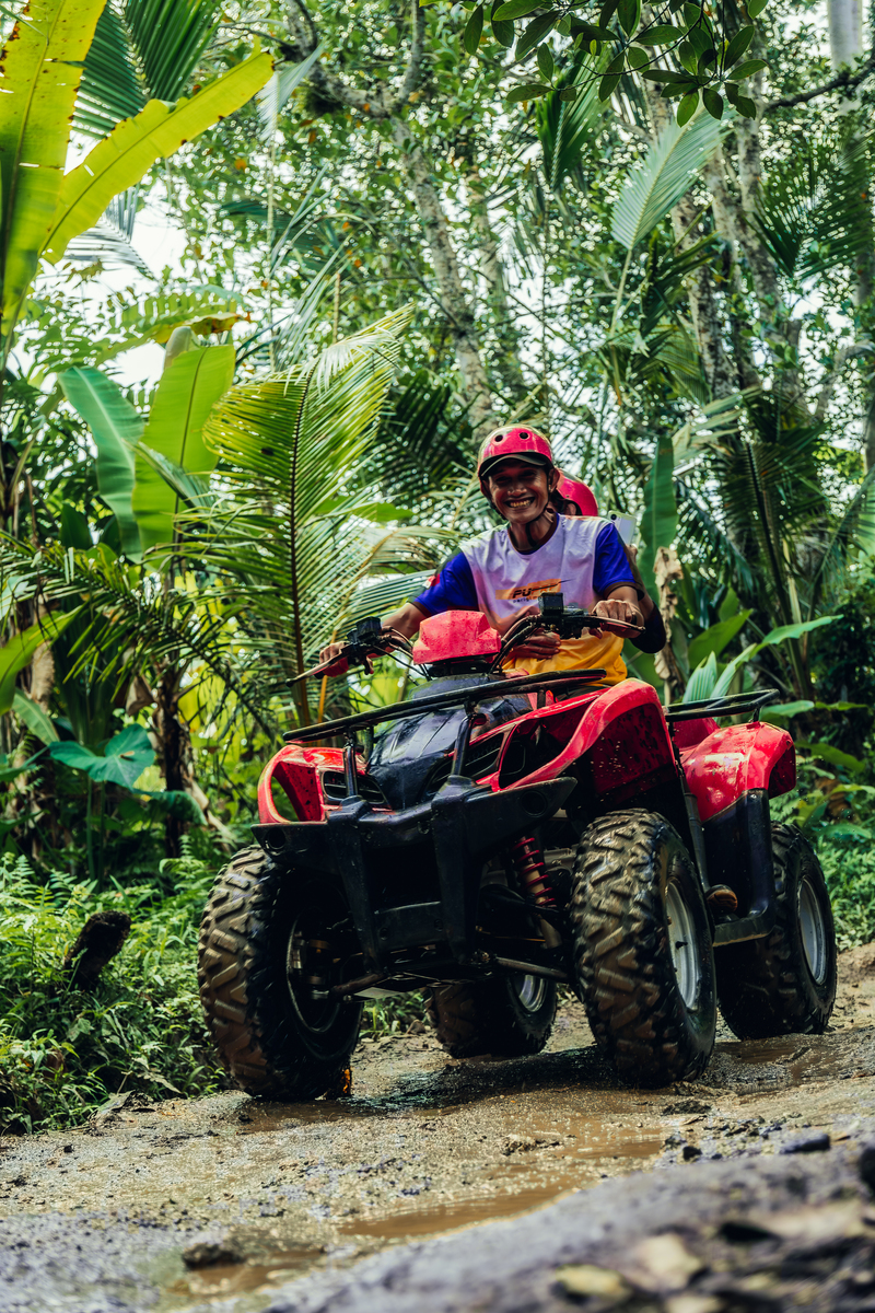 Ubud ATV Quad Bike through Real Jungle, River, Puddles & Rice Fields