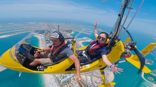 Dubai Gyrocopter Flight over Palm Jumeirah – Skyhub Experience