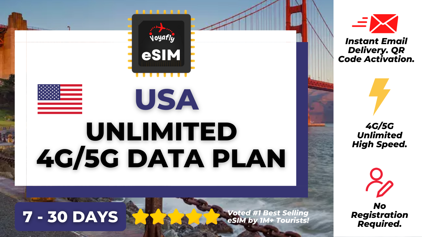 USA - Unlimited 4G/5G Data eSIM
