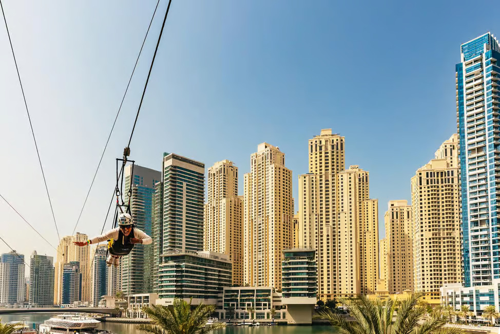 Dubai: Marina Ziplining with Photos, Video, and Meal