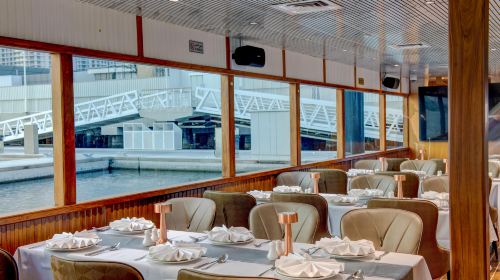 Luxury Dinner Cruise Dubai Marina - Celeste Admission Ticket+International Buffer Dinner (Veg & Non Veg Dishes) (Adult)