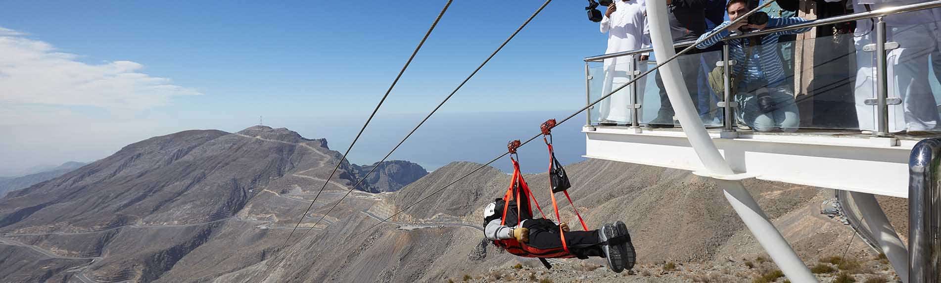 Jebel Jais Zipline from Dubai