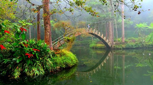 Shuanglong waterfalls