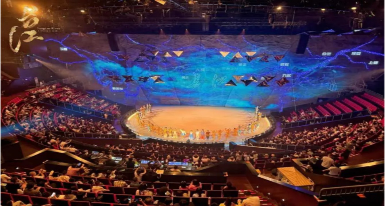 Chongqing  Changjiang River cyber city BEST SHOW  Acrobatic Performance