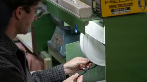 JACK PLUS Eyewear Holy Land Factory Tour and Badge Making Experience