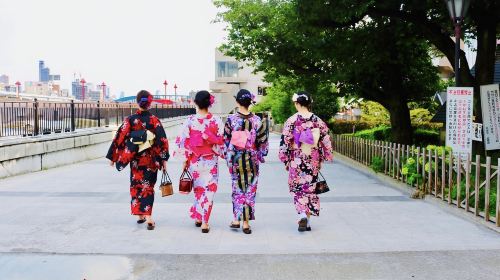 Tokyo Asakusa Kaagaya Kimono Rental (with Hair Styling)