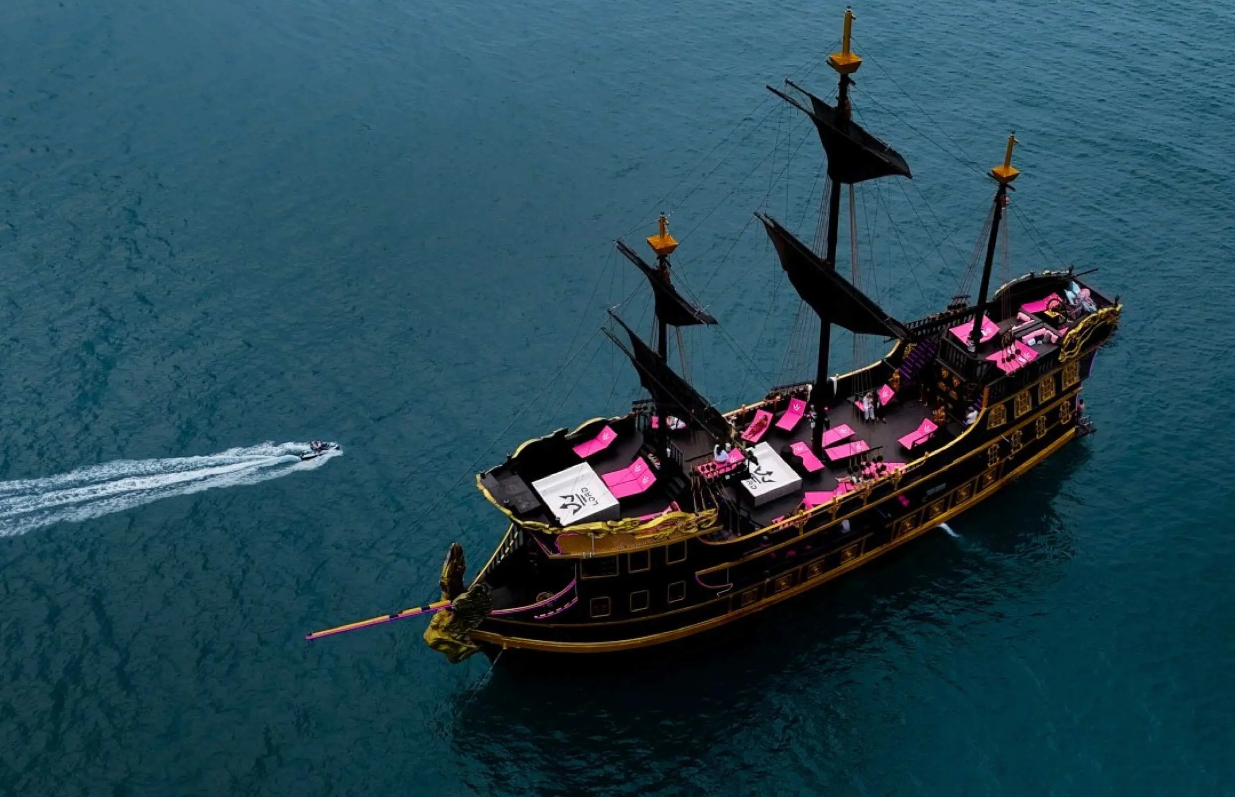 Lord Black Pearl Pirates Ship Pattaya Day Tour with round-trip share transfer within Pattaya City Area