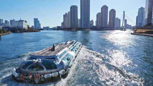 Tokyo water bus sightseeing experience (Sensō-ji + Odaiba Seaside Park + riverside views + immersive tour) Transport Passes