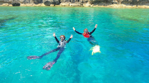 Okinawa blue cave diving half-day tour · optional snorkeling/diving/shore entry no seasickness Day Tours