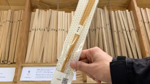 Ginza chopsticks workshop experience for the first 500 people at only 550 yen