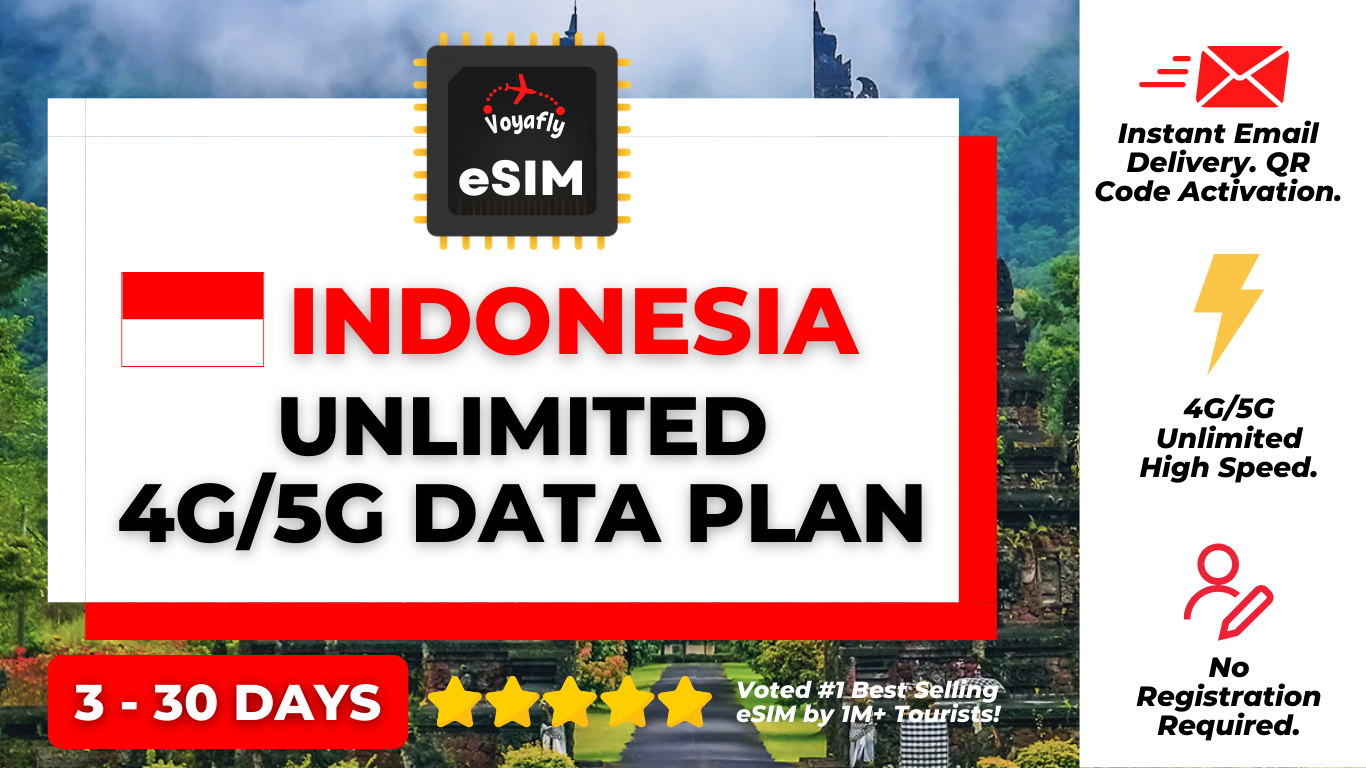 Indonesia - Unlimited 4G/5G Data eSIM