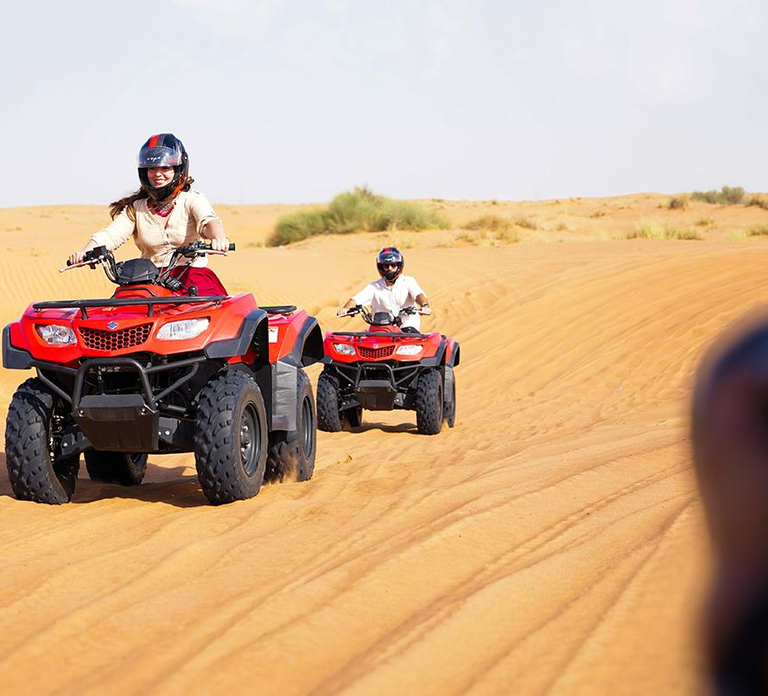 Dubai: Desert Safari, Camel Ride, Quad Bike & BBQ Dinner