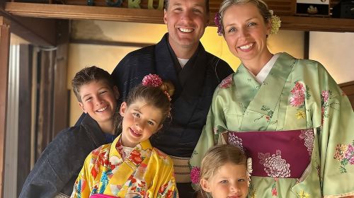 A Unique Antique Kimono and Tea ceremony Experience in English