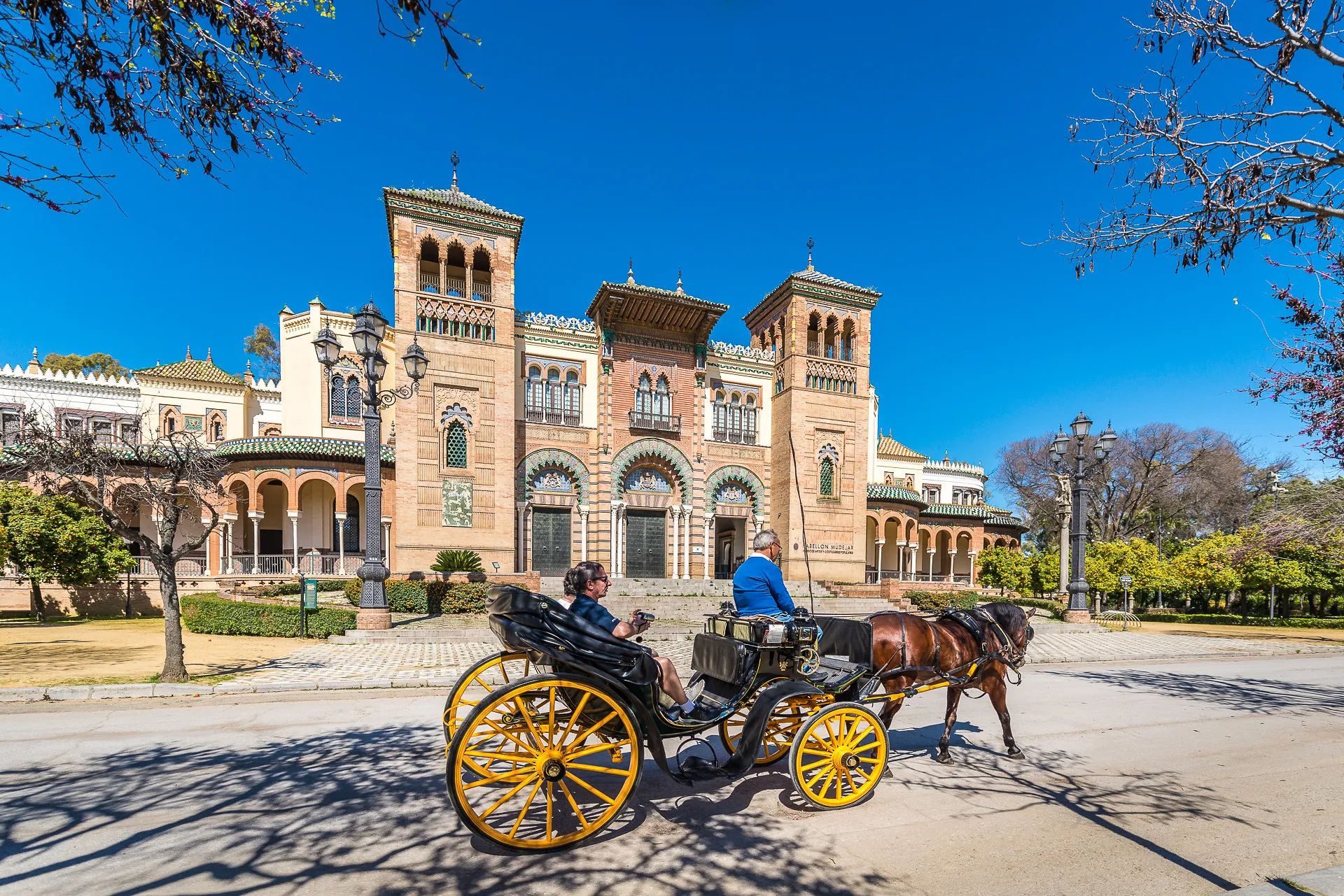 Carriage ride through in Seville