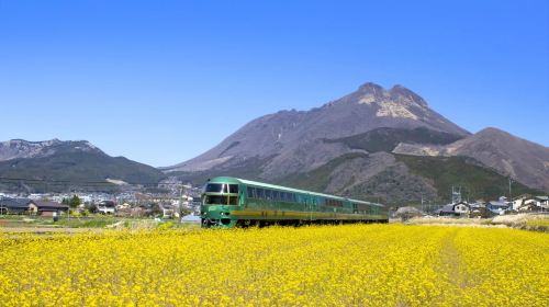 Yufuin no Mori train experience + Yufuin + Lake Kinrin + Beppu 1-day tour