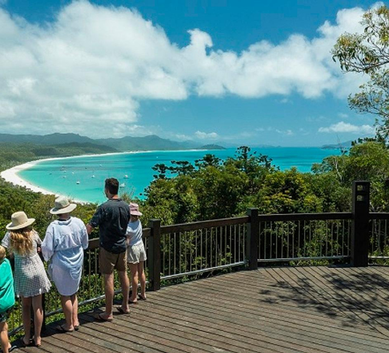 From Airlie: Whitsundays and Whitehaven Half-Day Cruise