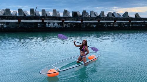 Liuqiu Island Kayaking 1-2.5 hours – Transparent Canoe & Snorkeling – Swimming with Sea Turtles