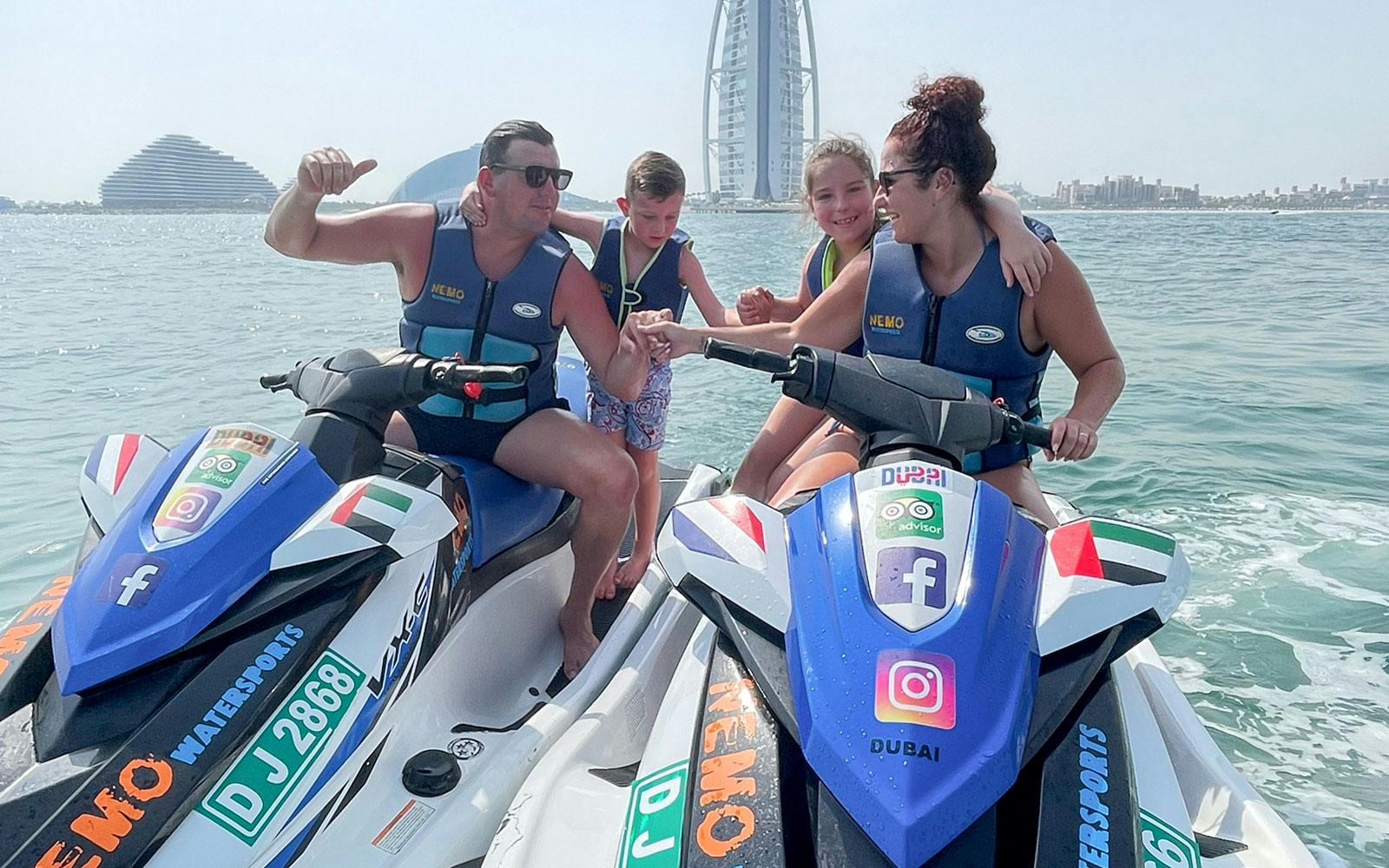 Jet Ski Guided Tour with Photostop at Burj Al Arab