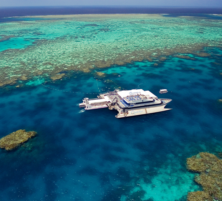 Port Douglas: Outer Barrier Reef Cruise & 10 Min Helicopter