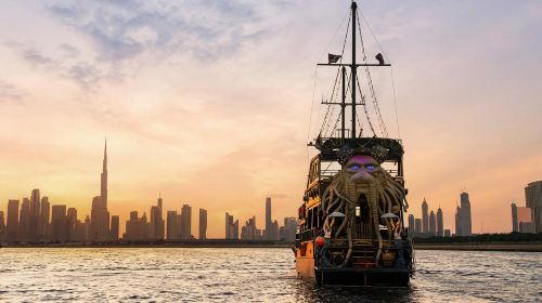 Canal Pirate Ship Sightseeing Cruise with Transfer and Optional Unlimited Pizza Meal